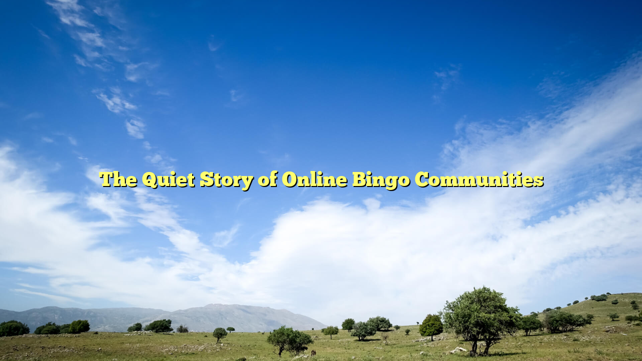 The Quiet Story of Online Bingo Communities